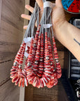 23" Red Spiny Oyster Graduated Necklace