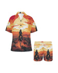 Cowboy Desert Sunset Women's Western Pajama Set