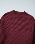 Julietta Mixed Textured Knitted Sweater