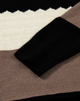 Colorblock Crew Neck Drop Shoulder Sweater