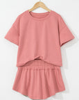 Cropped Tee and Ruffle Skort Set