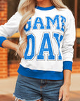 GAME DAY Varsity Stripe Crewneck Sweatshirt