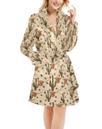 Longhorn Cactus Women's Western Bath Robe
