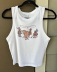 Cowboys Cropped Tank