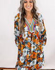 Blakely Floral Long Sleeve Mini Dress