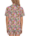 Vintage Cowgirl Collage Women's Western Pajama Set