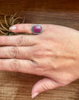 Ring - Size 5 1/2 -Red Spiny & Sterling Silver