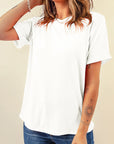 Plain Crew Neck Tee