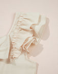 PB Bow Tie Ruffle Sleeve Top