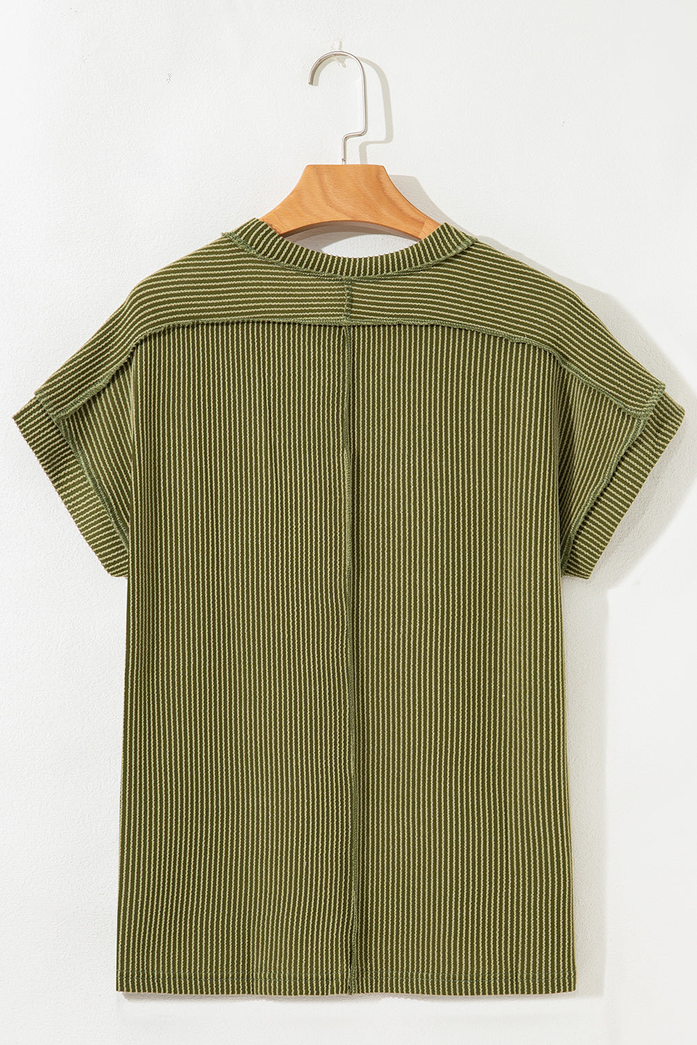 Corded Knit Short Sleeve T-Shirt
