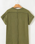 Corded Knit Short Sleeve T-Shirt