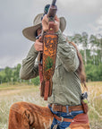 Trophy Custom Padded Rifle Sling - Grazing Deer