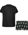 Indian Headdress Women's Western Short and Top Pajama Set