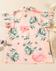 Kori Frilled V Neck Pleated Sleeve Blouse
