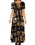 Vintage Cowboy Collage Western Dress