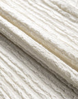 Textured Wide Sleeve V-Neck T-Shirt