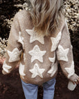 Clare Sherpa Star Cardigan