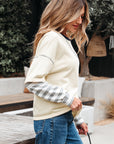 Ashley Striped Long Sleeve Two-in-one Top