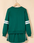 Varsity Stripe Pullover and Mini Skirt Set