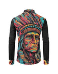 Painted Indian Chief Unisex Western Button Up Shirt