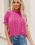 Adalee Smocked Puff Sleeve Blouse
