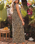 Yara Leopard Sleeveless Maxi Dress