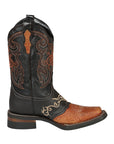 El General Rodeo Boot - Crazy Wine with Embroidery 40667