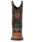 El General Rodeo Boot - Crazy Wine with Embroidery 40667