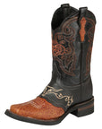 El General Rodeo Boot - Crazy Wine with Embroidery 40667