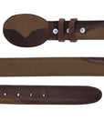 Cowboy Belt - El General - Leather Nobuck Choco 41108
