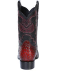 El General Rodeo Boot - Printed Avestruz Burgundy 41901