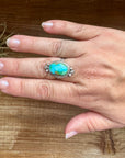 Ring- size 9 - Sonoran Gold Turquoise & Sterling Silver