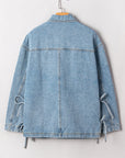 Denim Patch Pocket Side-Tie Jacket