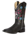 El General Ladies Rodeo Boot- Crazy Black 42976