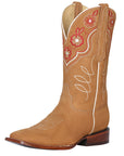 El General Womens Rodeo Boot - Nobuck Peach 42979