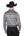 Black And Gray Casual Long Sleeve Shirt 43939