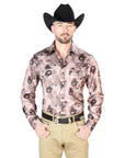 Light Brown Casual Long Sleeve Shirt 43947