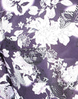 Purple Flower Print Long Sleeve Shirt 43948