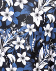 Blue Flower Casual Long Sleeve Shirt 43954