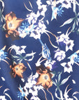 Blue Flowers Casual Long Sleeve Shirt 43957