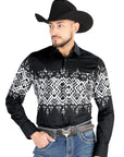 El General - Casual Long Sleeve Shirt - Black 44451