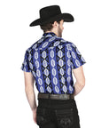 El General Western Shirt - Blue 44460