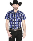 El General Western Shirt - Blue 44460