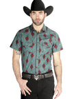 El General Western Shirt - Mint 44463