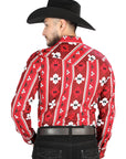 El General - Casual Long Sleeve Shirt - Rojo 44472