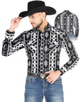 El General - Casual Long Sleeve Shirt - Black 44501