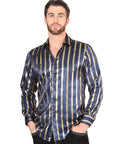 El General Navy/Gold Casual Long-Sleeve Shirt 44553