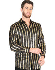 El General Black/Gold Casual Long-Sleeve Shirt 44554