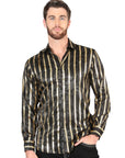 El General Black/Gold Casual Long-Sleeve Shirt 44554