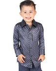 El General Navy Blue Casual Long-Sleeve Shirt 44569